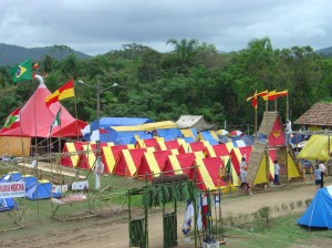 2003d área de acampamento no campori em são josé