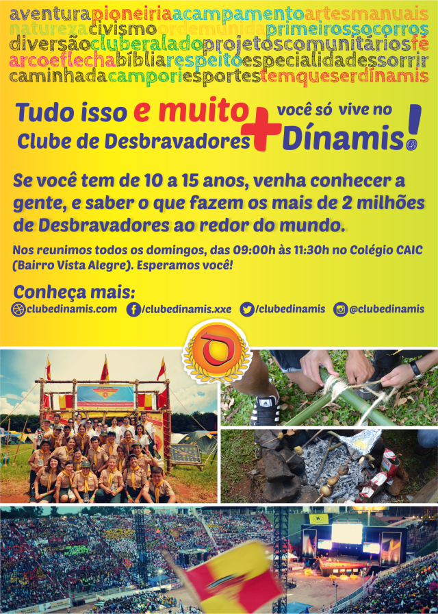 propaganda clube desbravadores dinamis 2014